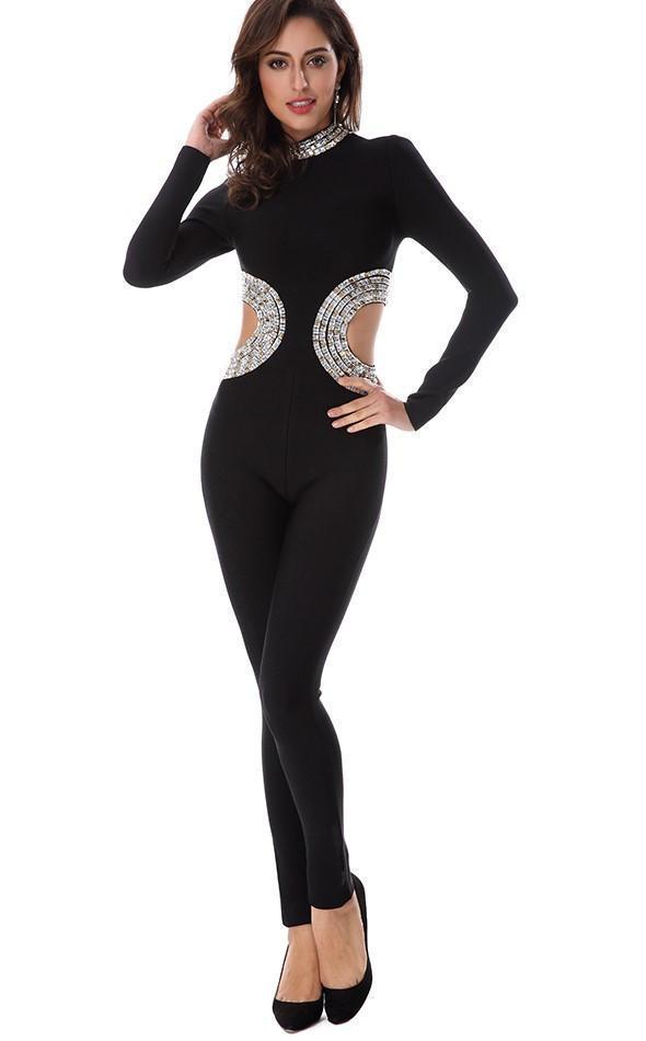 black card jumpsuit