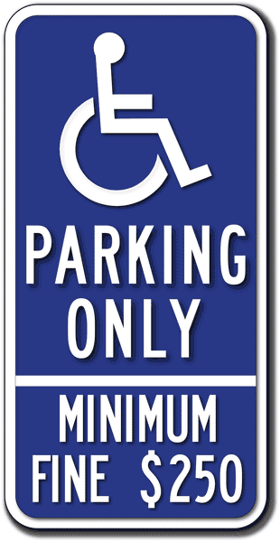 California Handicapped Parking Signs Ada Sign Depot