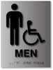 Mens Room Braille Sign