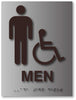 BAL-1012 Men's Wheelchair Access Restroom sign