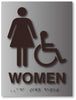 BAL-1013 Women's Wheelchair Access Restroom sign