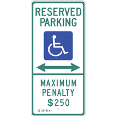 North Carolina Handicap Paring Sign with Double-headed Arrow
