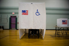 wheelchair accessible voting booth