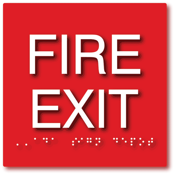 ADA Braille Exit Signs – ADA Sign Depot