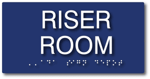 Riser Room Sign Ada Compliant Fire Riser Room Sign With