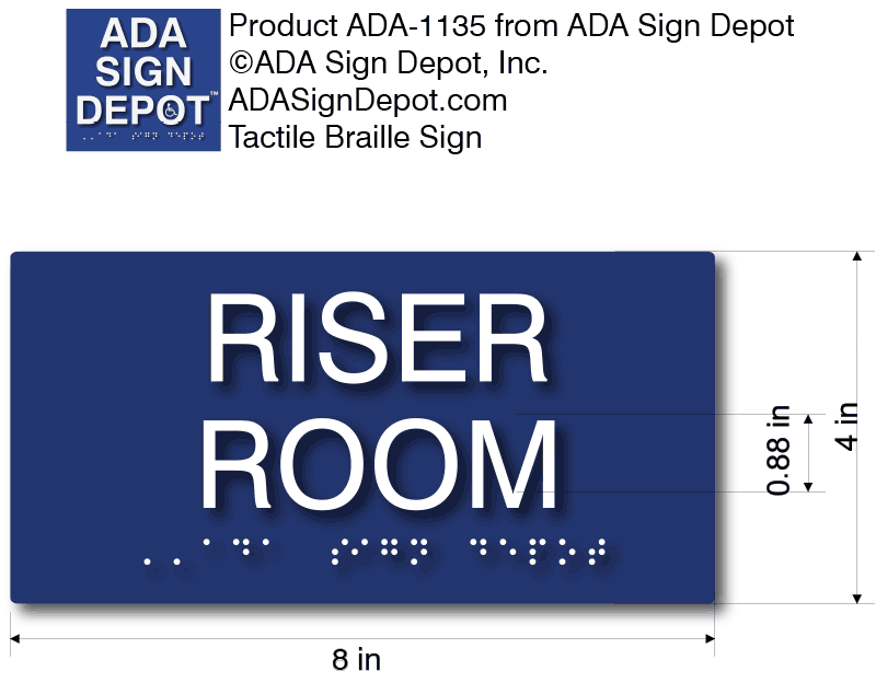 Riser Room Sign Ada Compliant Fire Riser Room Sign With