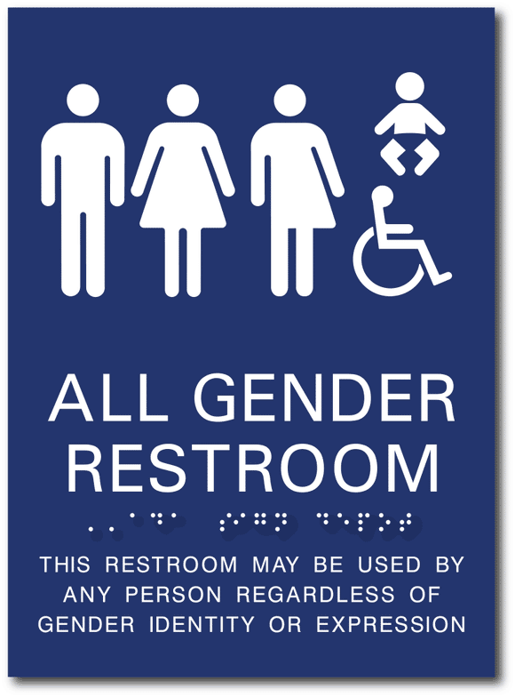 All Gender Restroom Sign Printable - Printable Templates