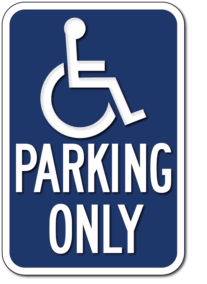 R99 California Handicapped Parking Only Signs ADA Sign Depot