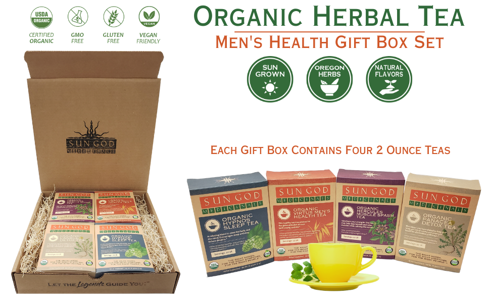 Men's Health Organic Herbal Tea Gift Box