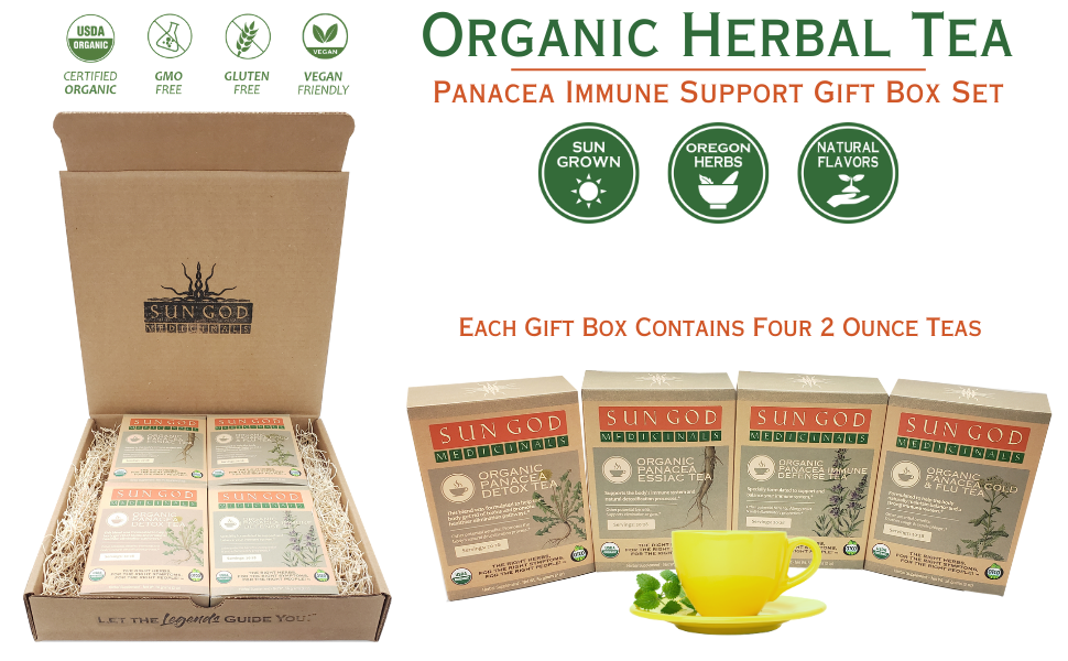 Panacea Immune Support Organic Herbal Tea Gift Box