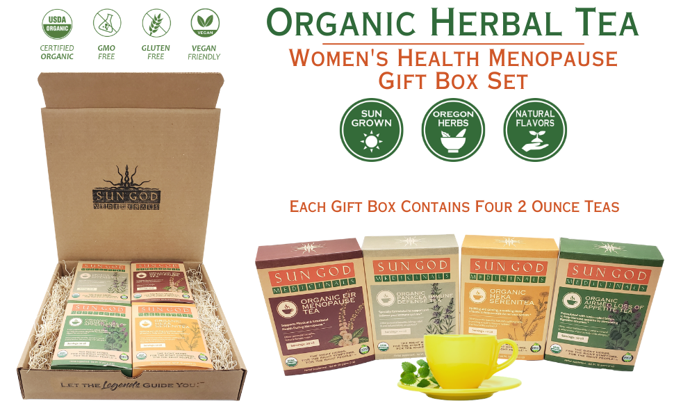 Women's Health Menopause Organic Herbal Tea Gift Box