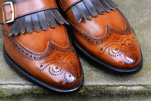 kiltie monk strap