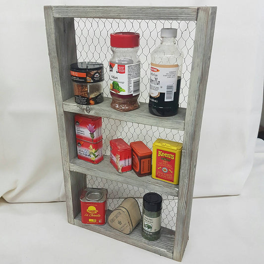 Vintage Country kitchen Spice Rack Mini Wooden Drawers – Wainfleet