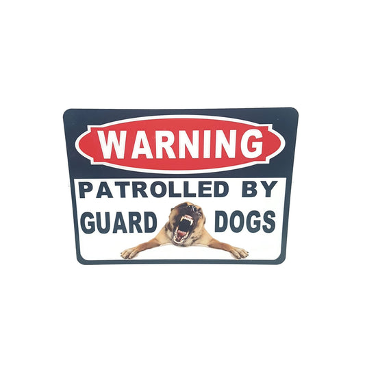 warning guard dog sign