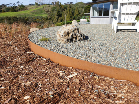 Rocks and gravel landscaping