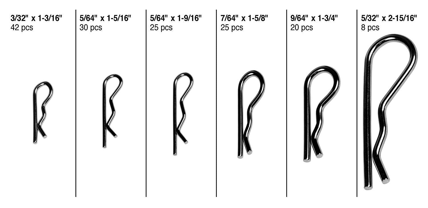 hair pin clip sizes