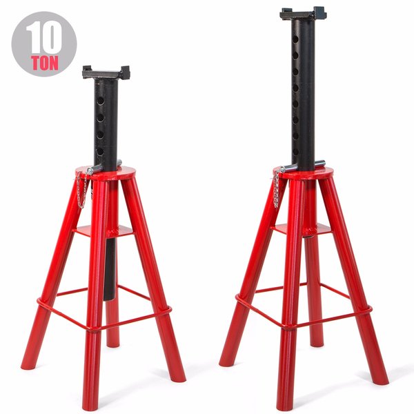 10 Ton jack Stand Extra Heavy Duty Pin Type Truck Semi Stands 28 to 47 -  California Tools And Equipment