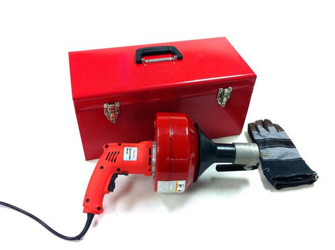 Auger Sewer Snake (5/8 x 100') Electric - Sully's Tool & Party Rental