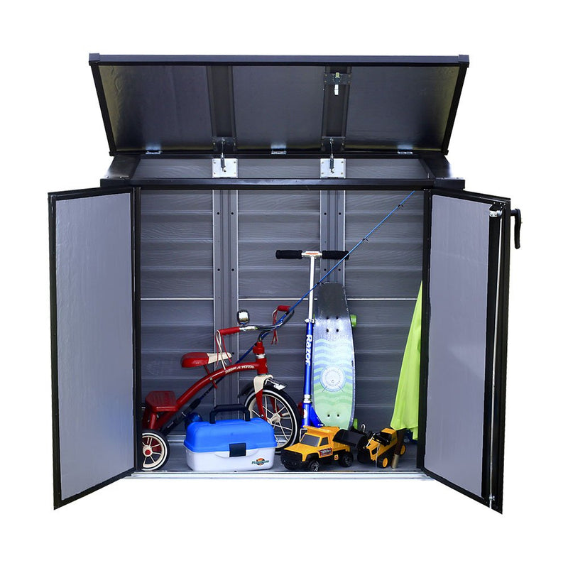 ShelterLogic Spacemaker Steel Storage Shed 6 x 3'. - California Tools