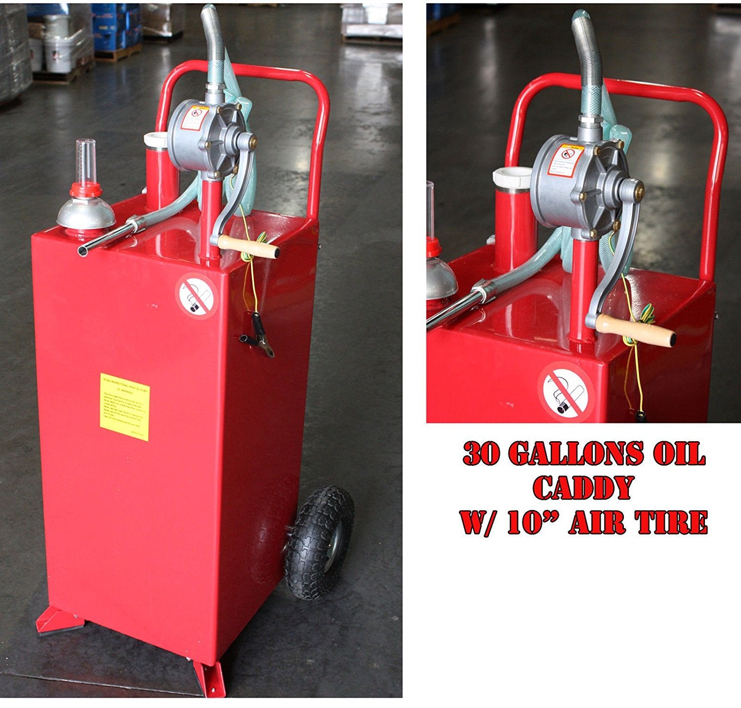  Gas Caddy Pump, Rotary Pump for 30 Gallon Gas Fuel Diesel Caddy  (ONLY PUMP) : Automotive