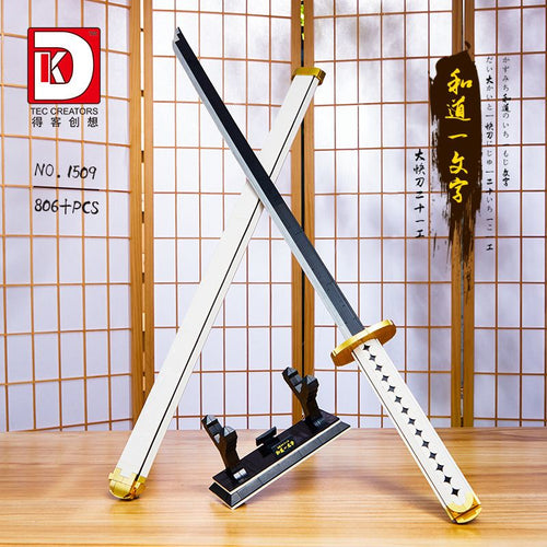 Edward Newgate Murakumogiri Guandao Blade and Stand Building Blocks