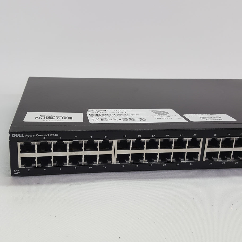 Dell PowerConnect 2748 48 x Gigabit Ethernet 1000 mb/s 4 x SFP Managed