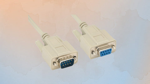 D-Sub Molded Cable_Type1 : RS-232 Serial Cable (Straight Through Cable)
