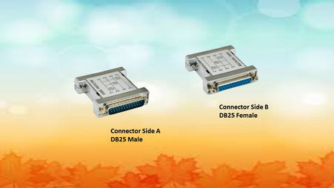 Type 2 : RS-232 Serial Surge Protector (3MOV) DB25 to DB25, Male to Female, 1 PC/Pack.