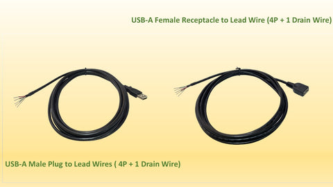 CompuCablePlusUSA.com USB-A to Lead Wires