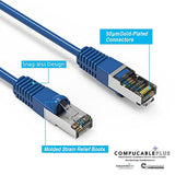 CAT. 5E Shielded Ethernet Cable Blue (Compare at Amazon Price 75FT. $36.90 & 100FT. $51.92)