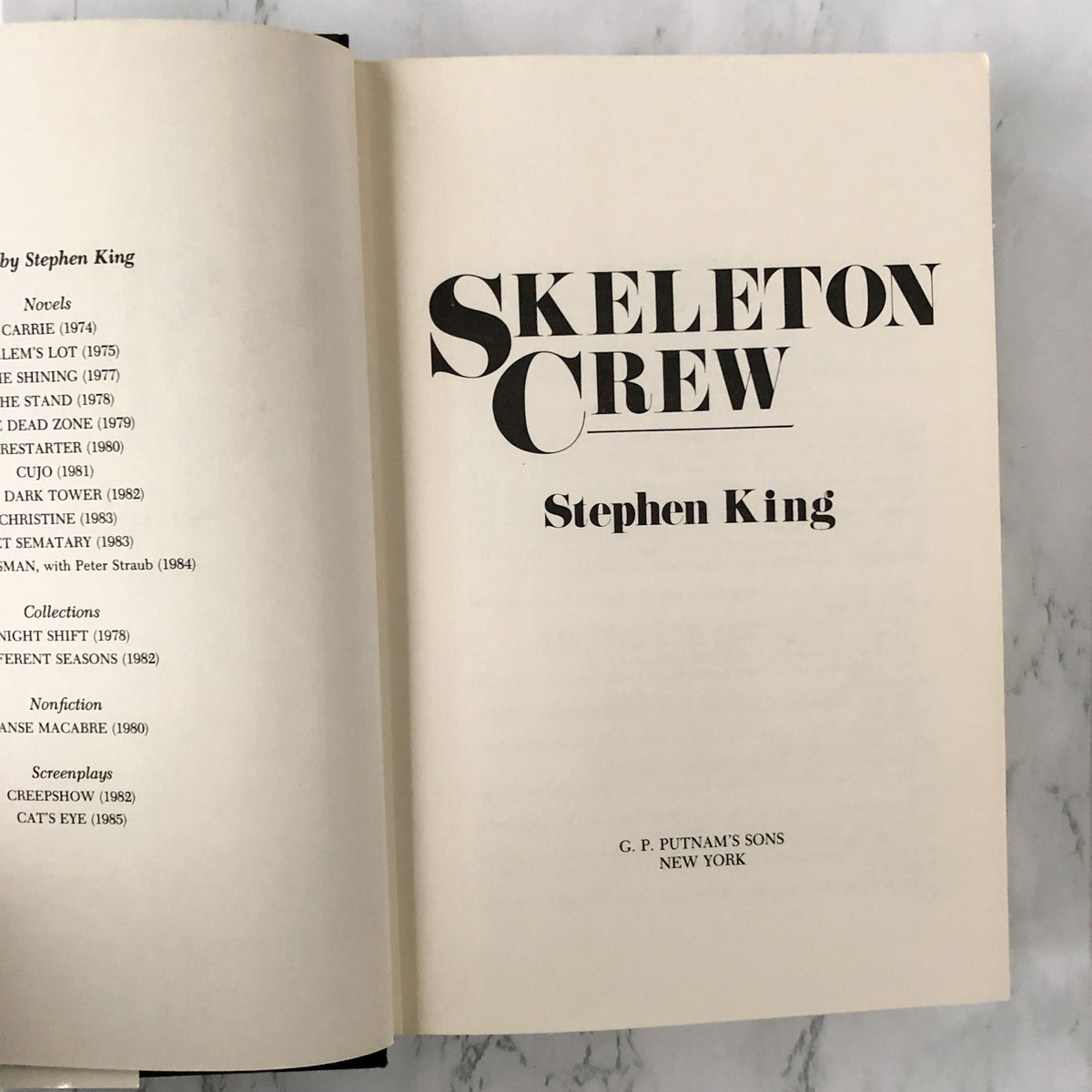 stephen king skeleton crew first edition