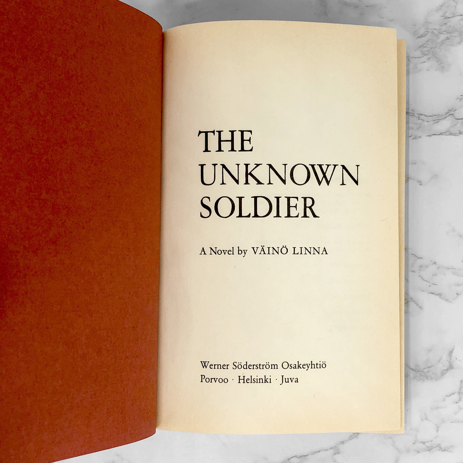 The Unknown Soldier by Väinö Linna [FIRST HARDCOVER EDITION] 4th Print