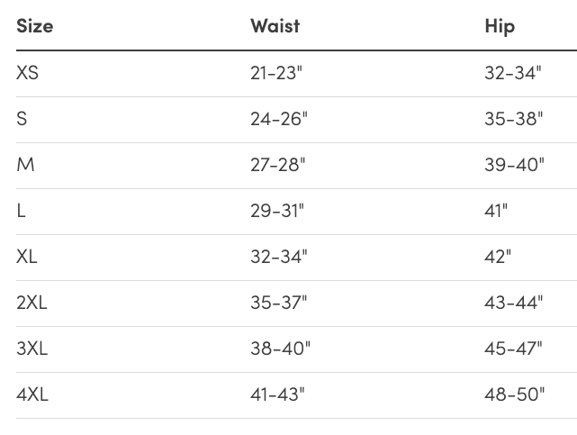 Size Chart | HEREAFTER