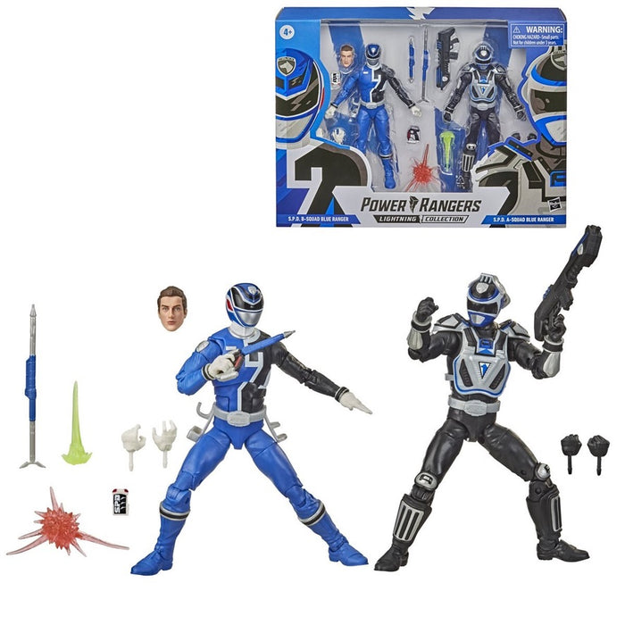 Power Rangers Lightning Collection 6-Inch S.P.D. Squad B Blue Ranger a ...