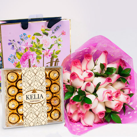 Honeybee Roses & Ferrero Package