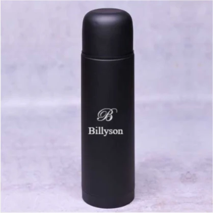 Personalised thermos bullet flask