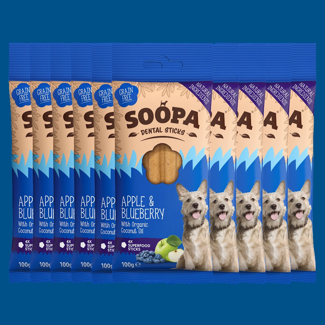 Image of Apple & Blueberry Dental Sticks, 10 Pack