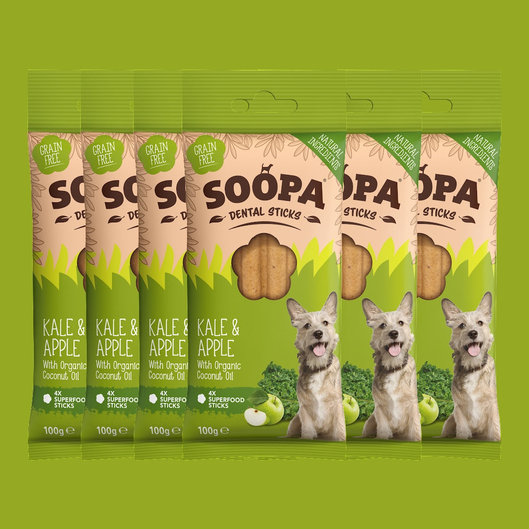 Image of Kale & Apple Dental Sticks, 6 Pack