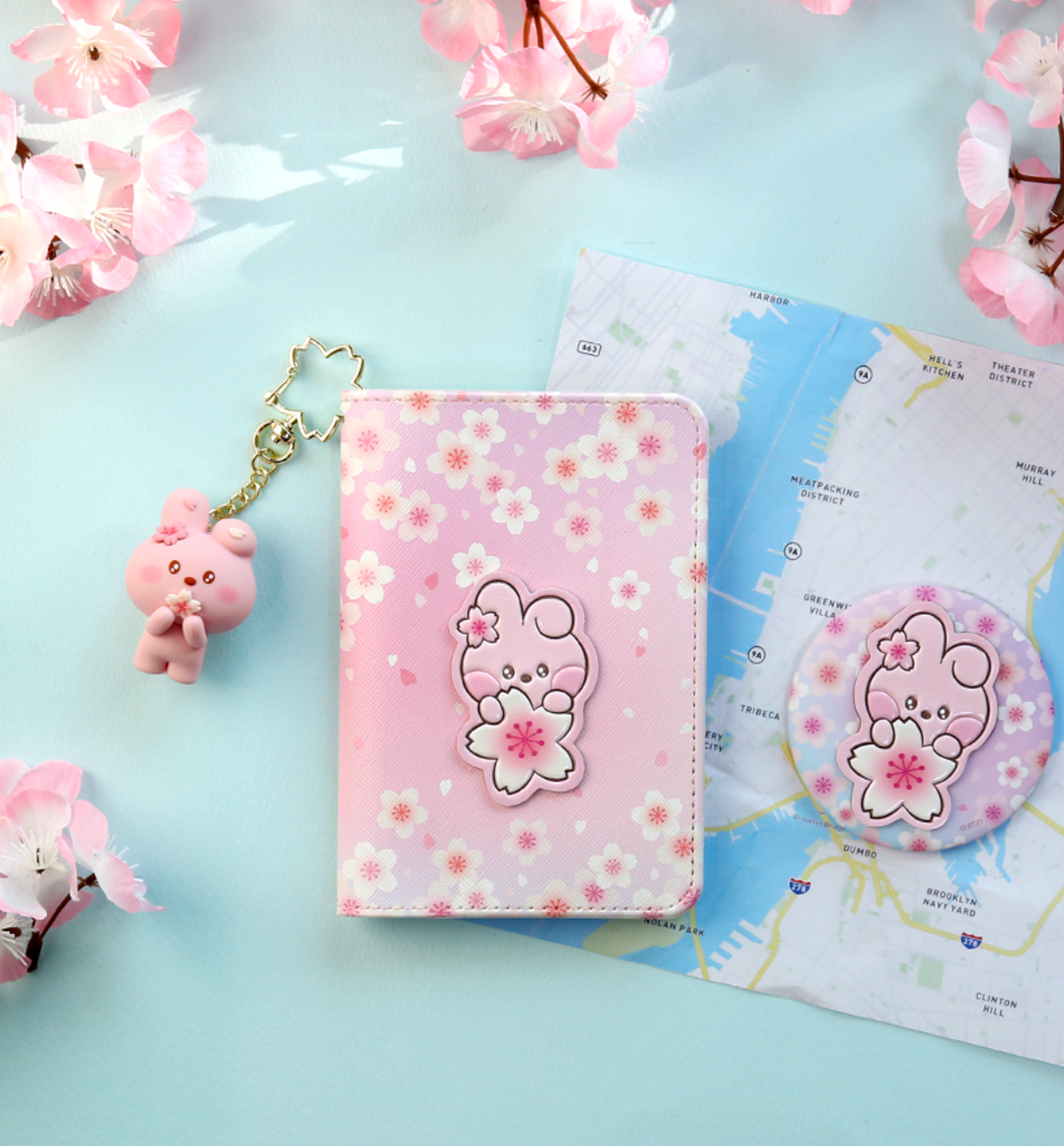 BT21 Cherry Blossom Passport Cover [Tata]