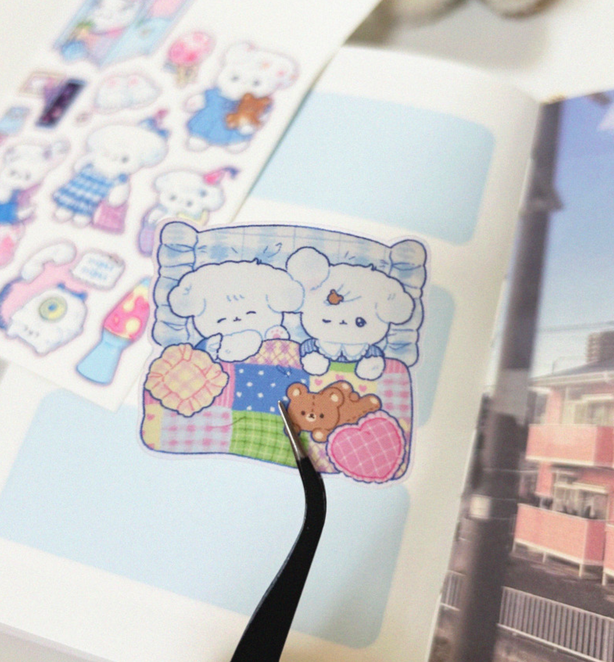 Night Night Clear Seal Sticker