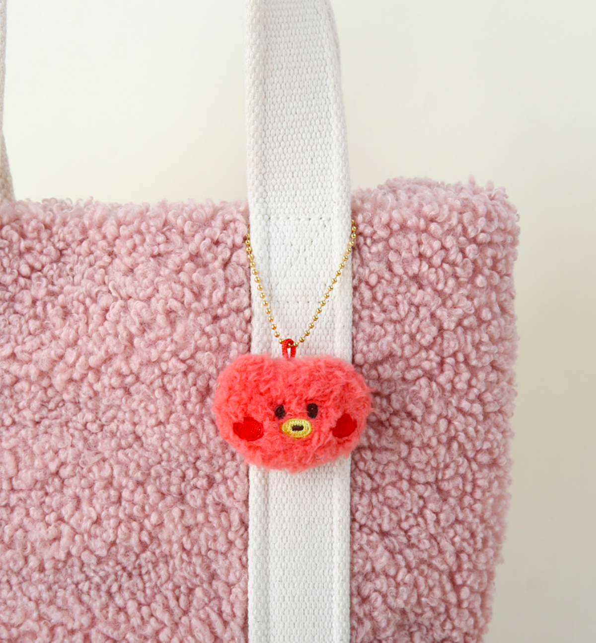 BT21 Minini Plush Face Keyring [Cooky]