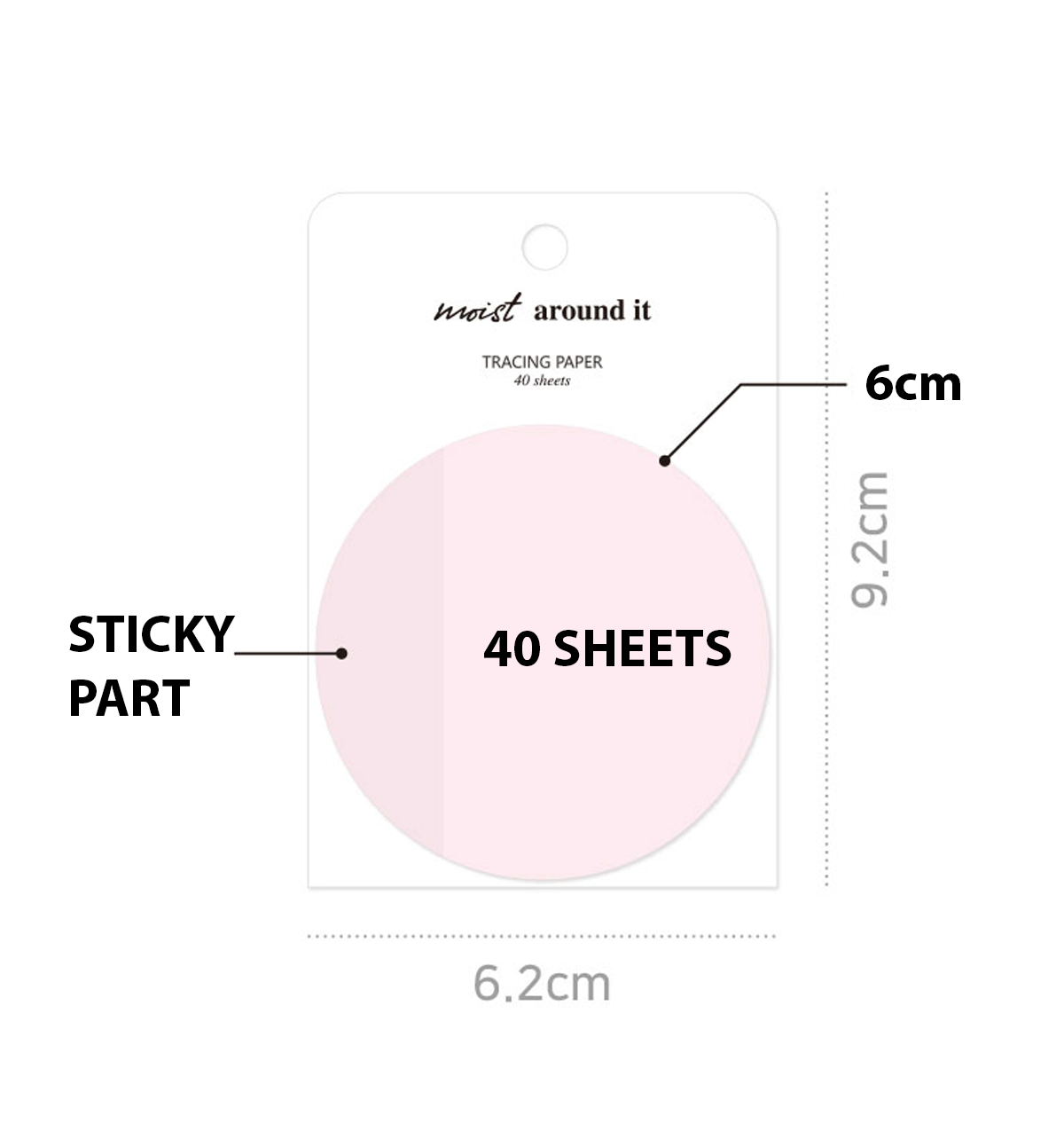 Moist Around It Sticky Note [Clear]
