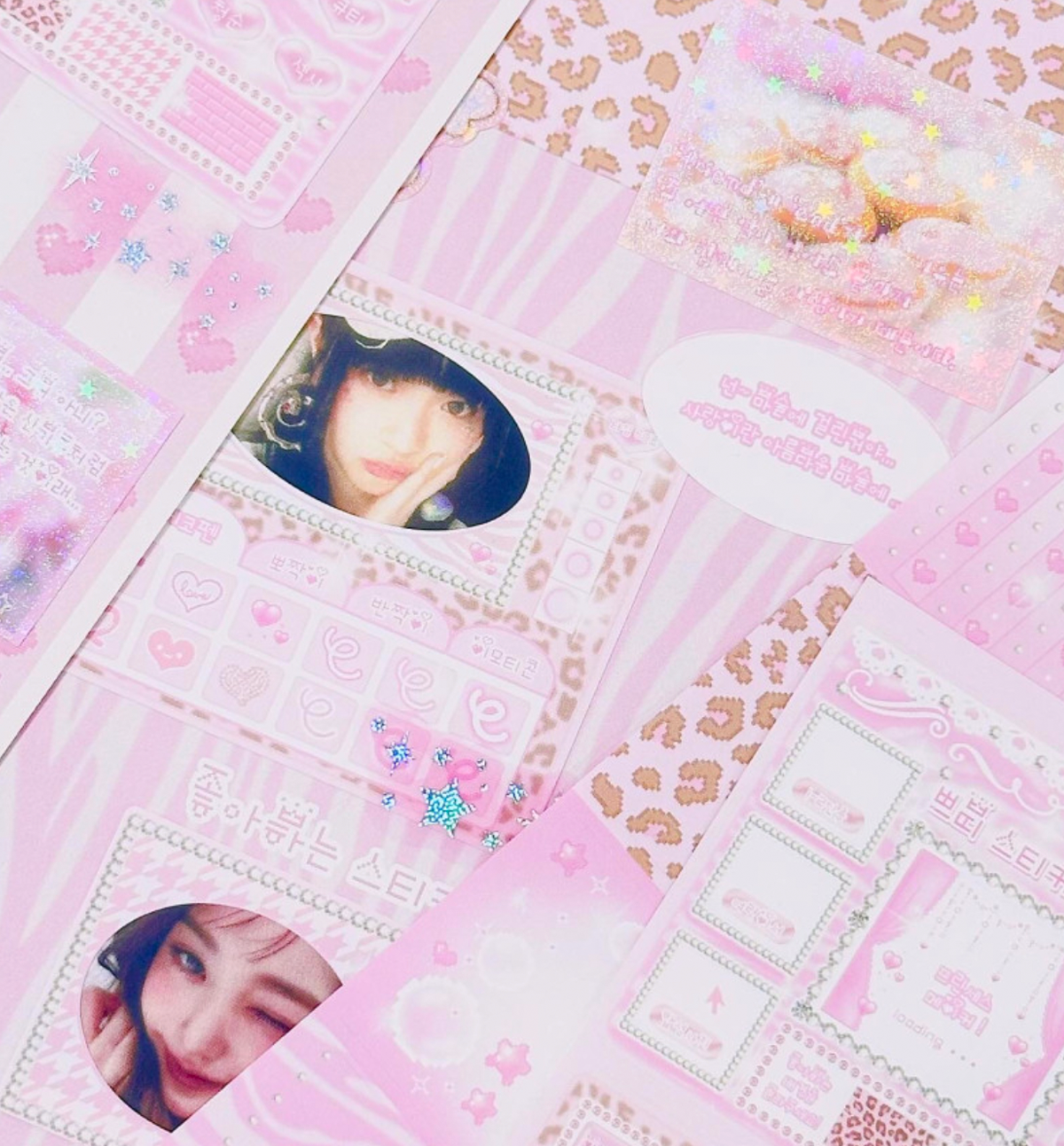2000s Pixel Gyaru Background Sticker