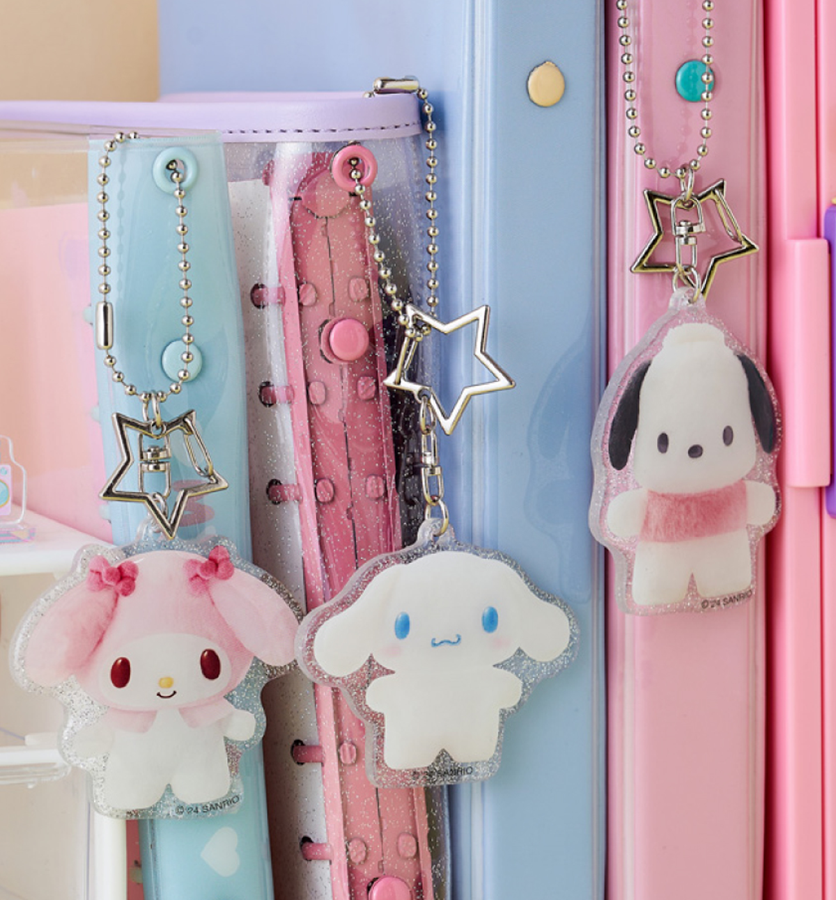 Sanrio Pompom Acrylic Keyring [5 Designs]