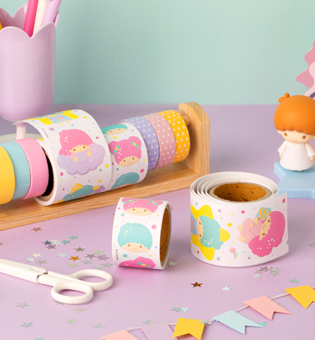 Little Twin Stars Roll Sticker