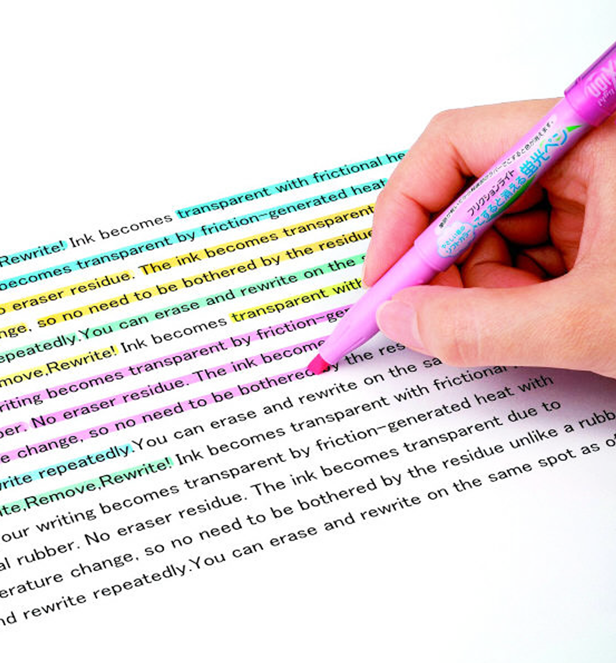 [JAPAN] Pilot Frixion Light Soft Colours Erasable Highlighters Set