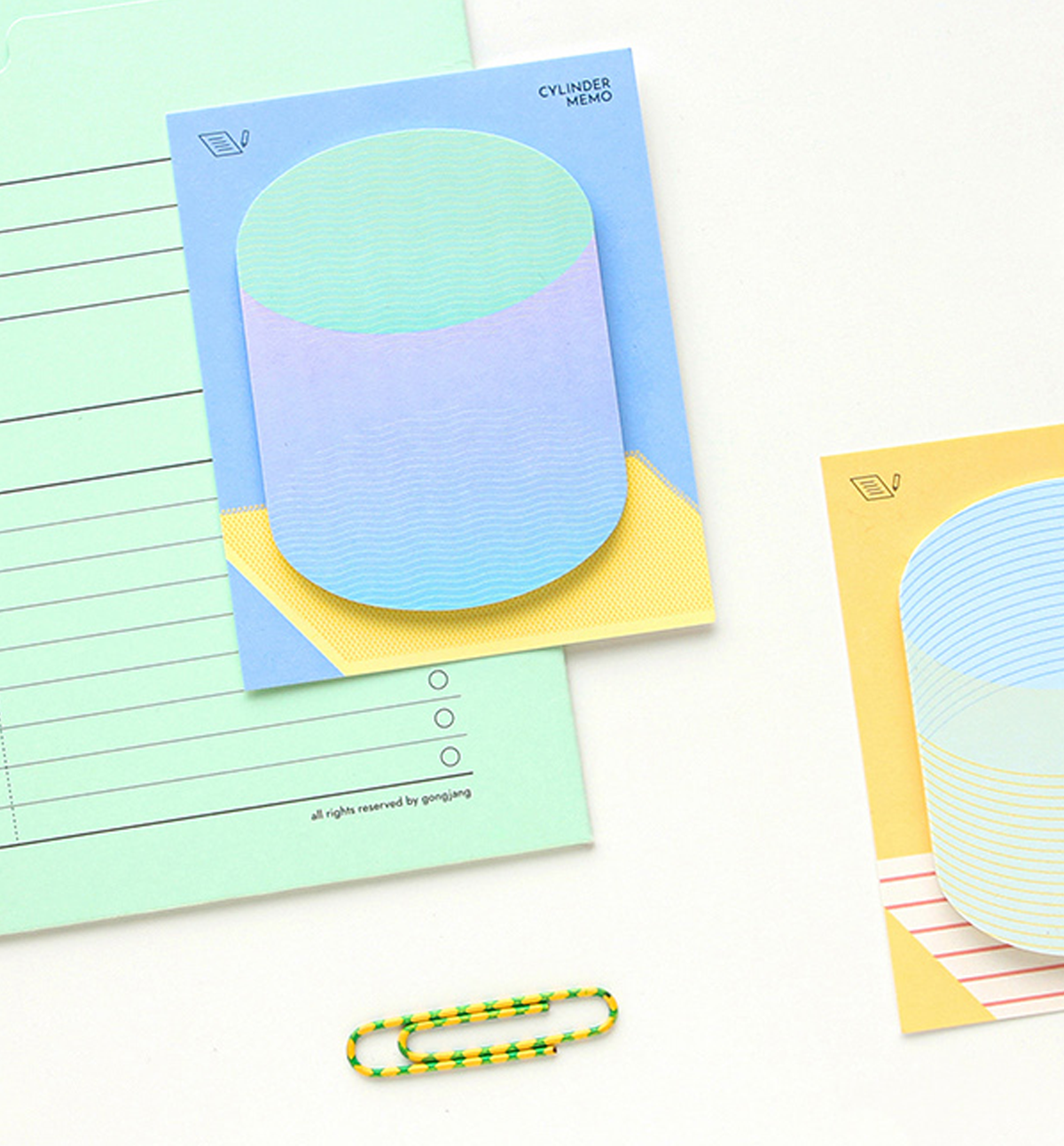 Cylinder Sticky Note