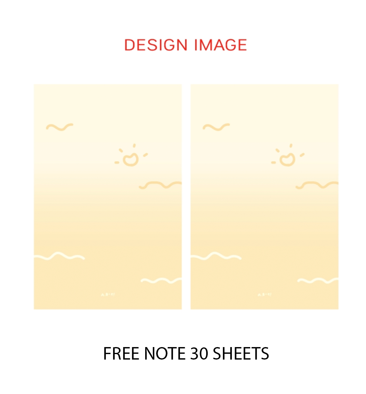 A7 Hand Drawing Paper Refill [Yellow]