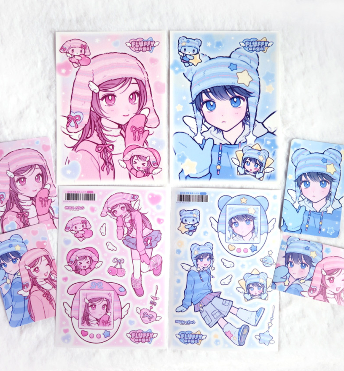Fluffy Angel Sticker