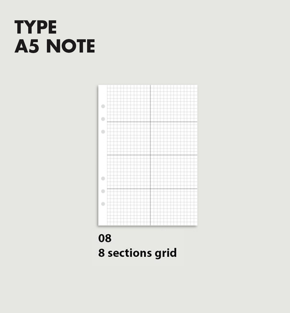 A5 Note Planner Refill